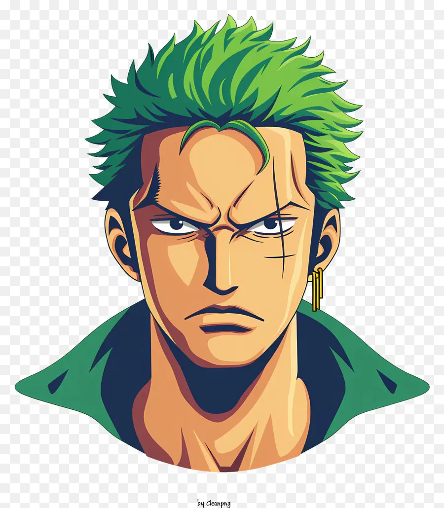 One Pieceroronoa Zoro，Personaje Animado PNG