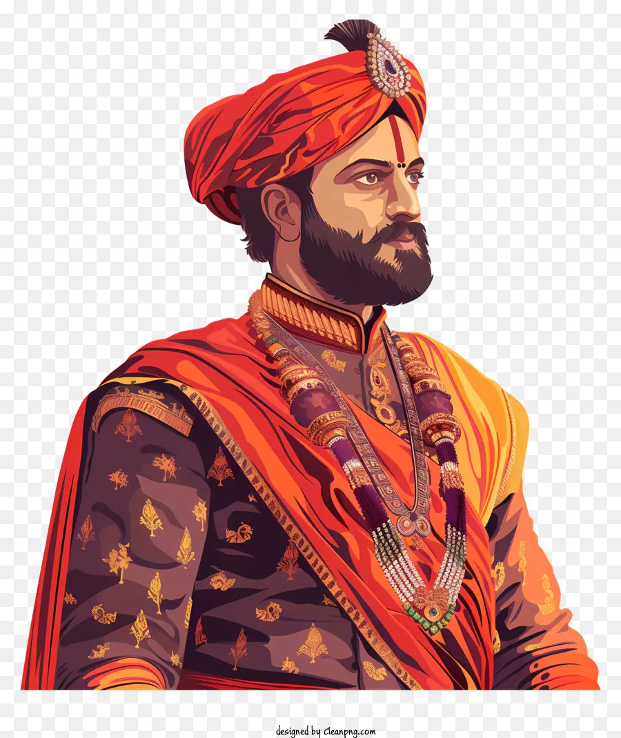 Shivaji Maharaj，Pintura PNG