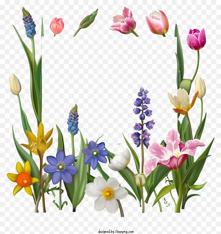Tablero De Letrero De Flores De Primavera，Las Flores De La Primavera PNG