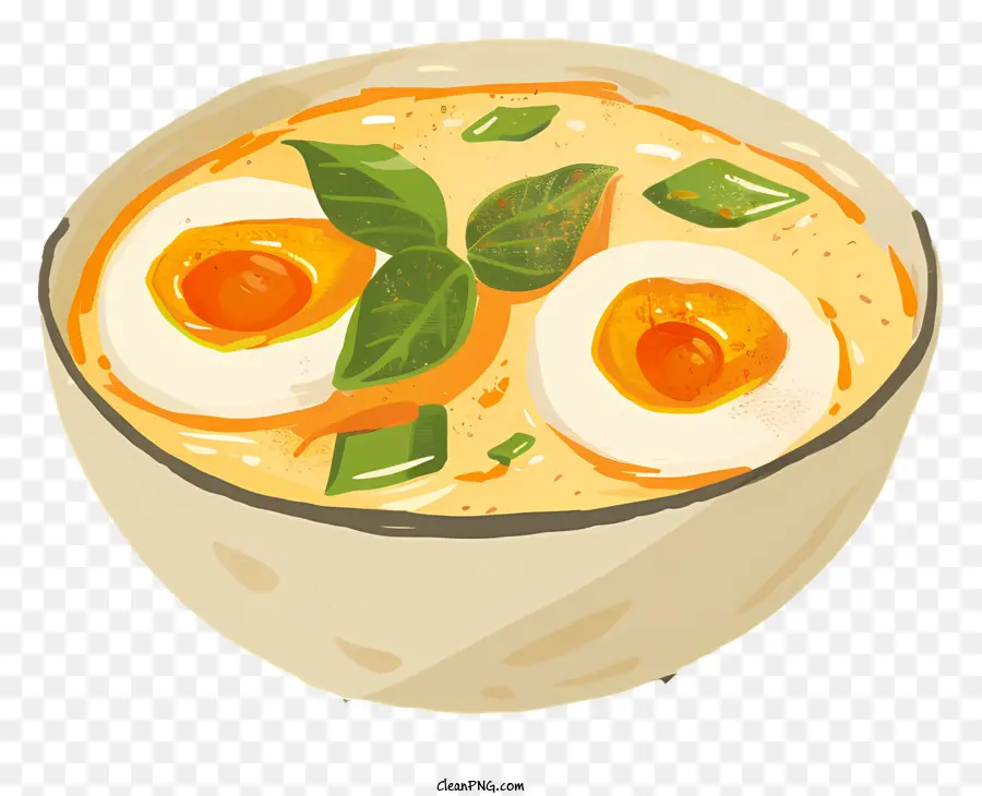 Estofado De Huevos Tailandés，Sopa Tailandesa PNG