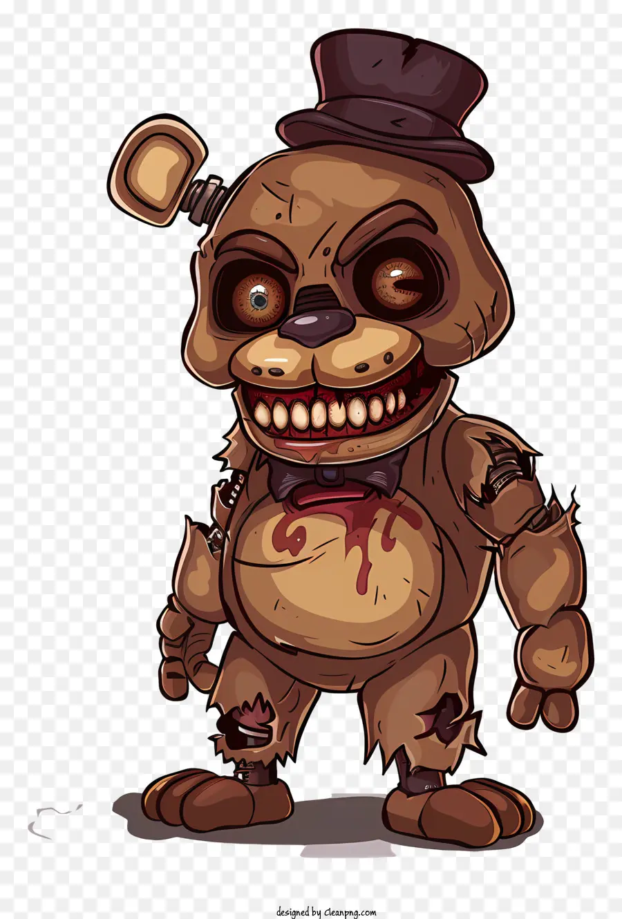 Freddy Marchito，Animatronico Oso Espeluznante PNG