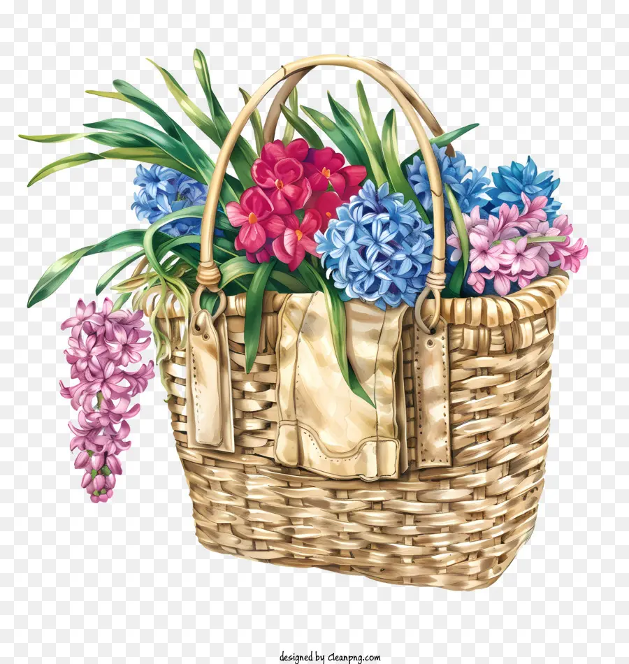 Flores De Temporada，Canasta De Flores PNG