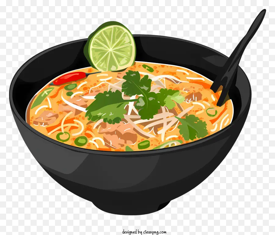 Khao Soi，Sopa De Cerdo Picante PNG