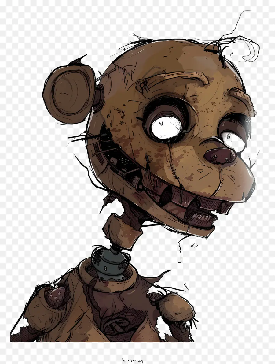 Freddy Marchito，Oso Oxidado Animatrónico PNG