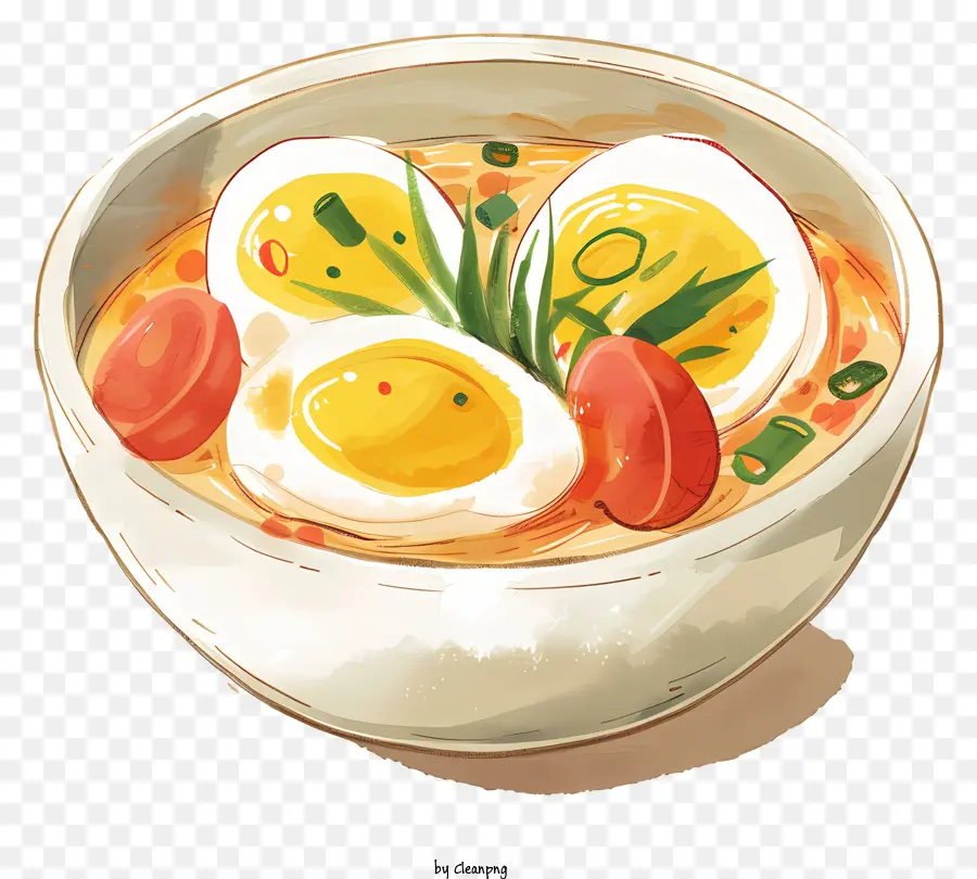 Estofado De Huevos Tailandés，Sopa De Fideos PNG