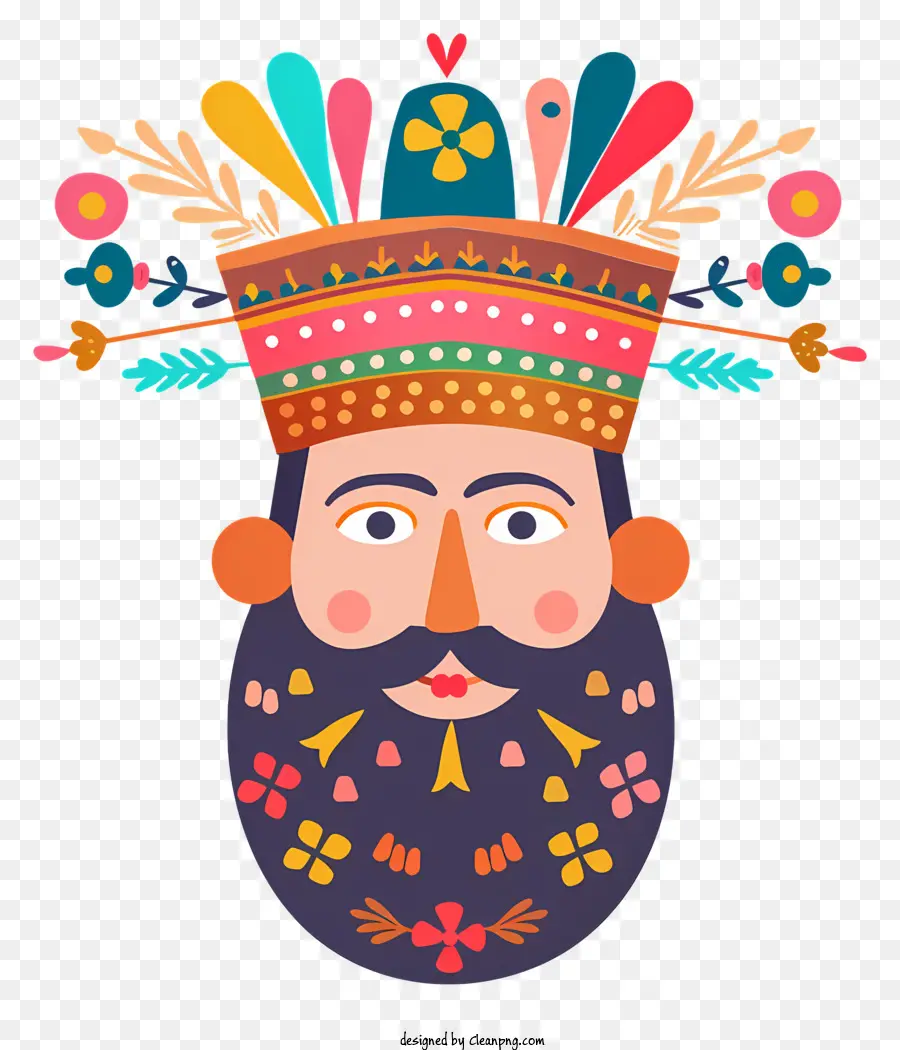 Purim，Hombre En La Corona PNG