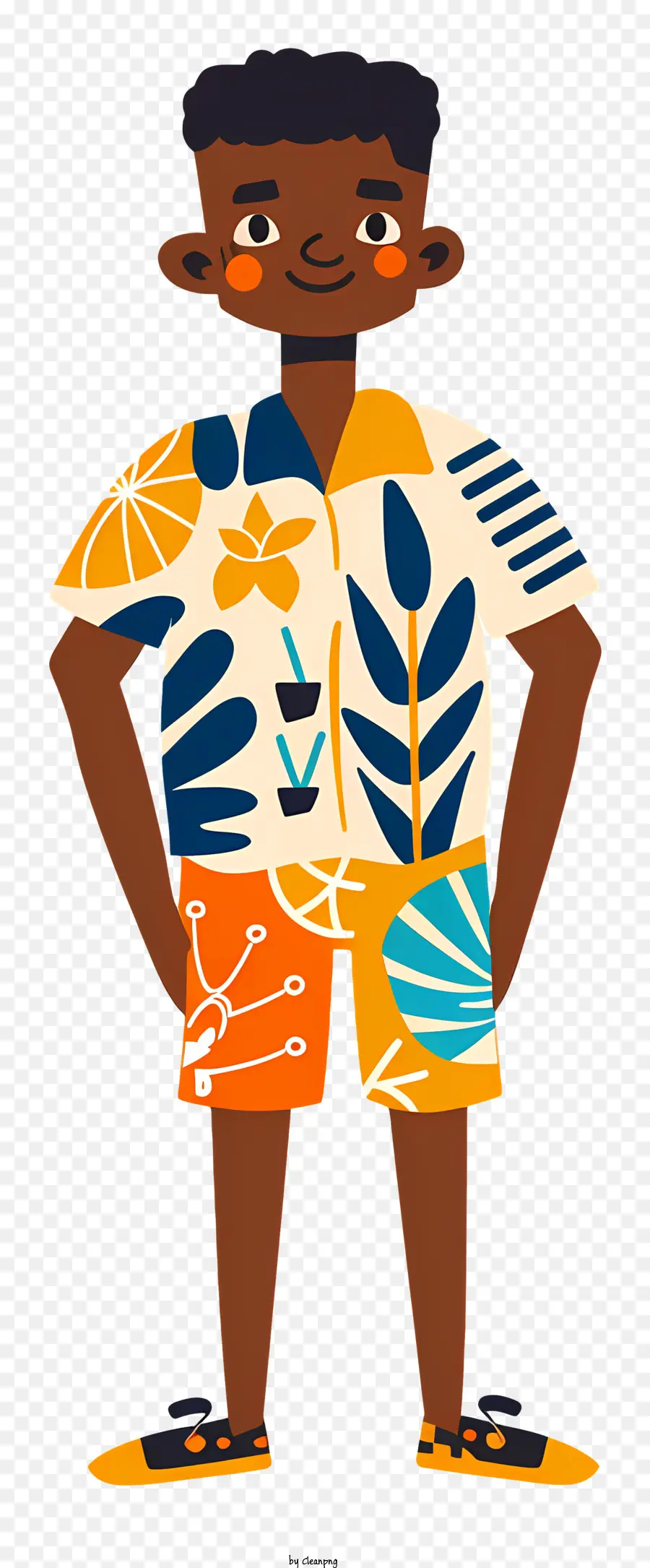 áfrica Boy，Camisa Hawaiana PNG