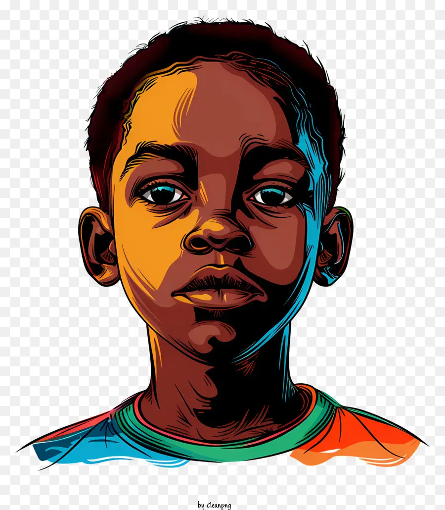 áfrica Boy，Retrato De Niño Joven PNG