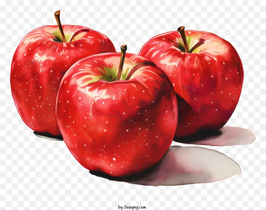 Las Manzanas Rojas，Manzanas Brillantes PNG