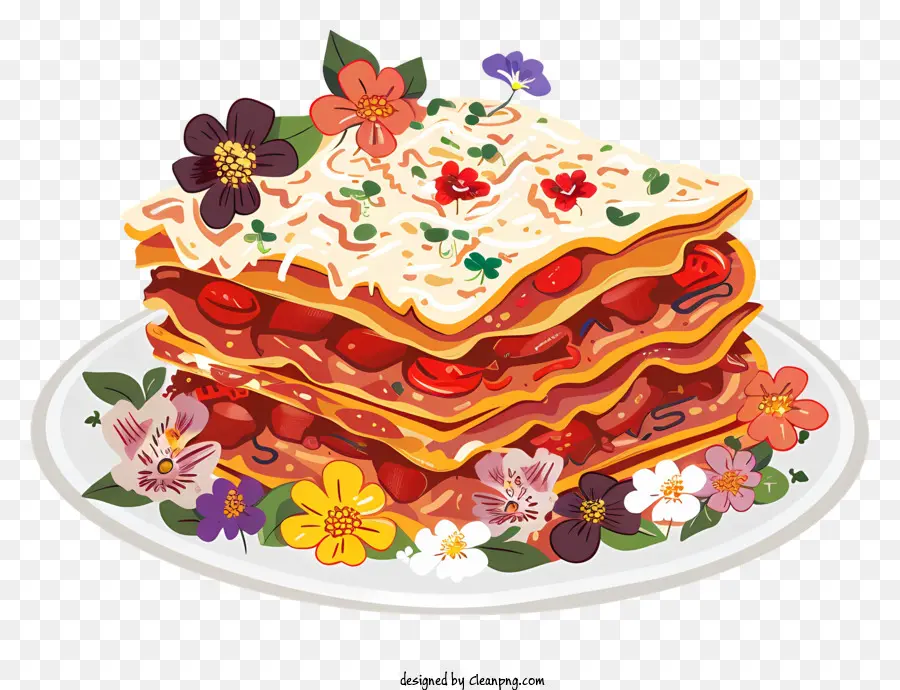 Lasagna，Pastel PNG