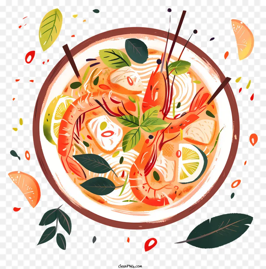 Tom Yum Goong，Sopa Caliente Y Amarga PNG