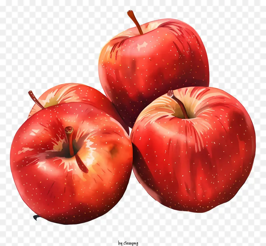 Las Manzanas Rojas，La Fruta PNG