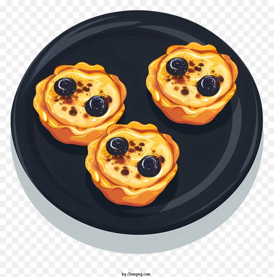 Pastel De Nata，Masa Horneada PNG