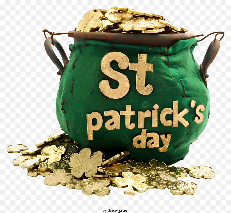 Pot De Oro Del Día De San Patricio，St Patricks Day PNG