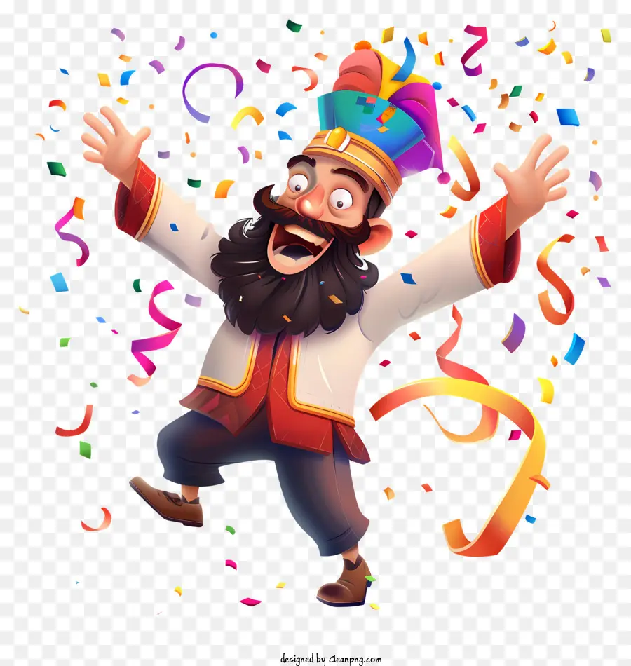 Feliz Purim，Atuendo Tradicional Indio PNG