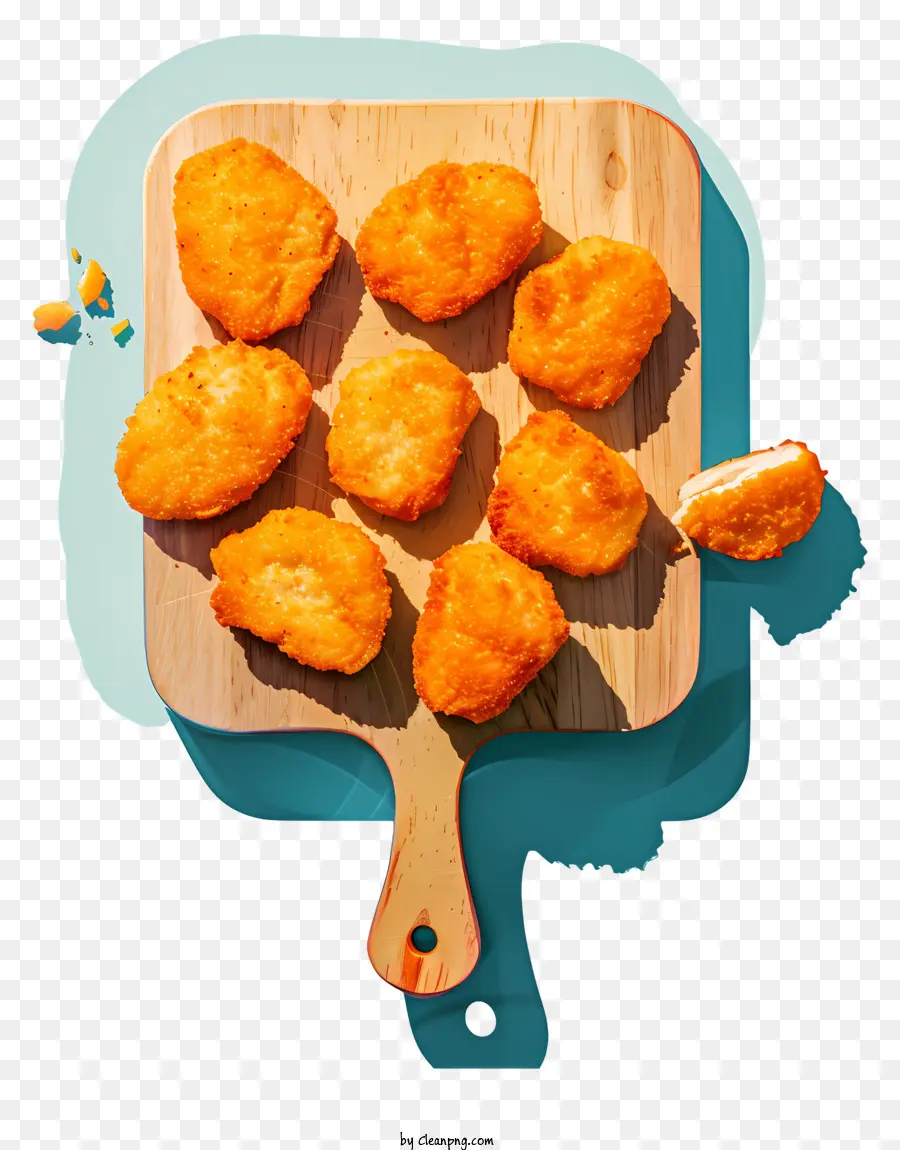 Nuggets De Pollo，El Pollo Frito PNG