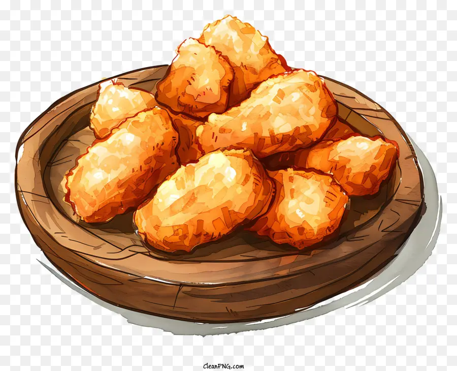 Nuggets De Pollo，El Pollo Frito PNG