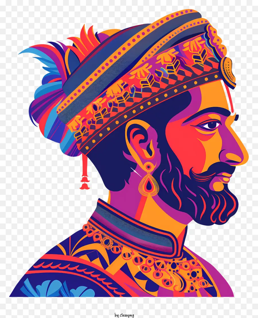 Shivaji Maharaj，Atuendo Real PNG