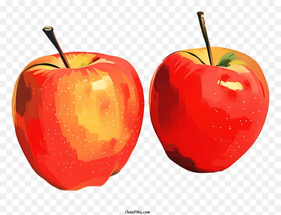 Las Manzanas Rojas，Pintura PNG