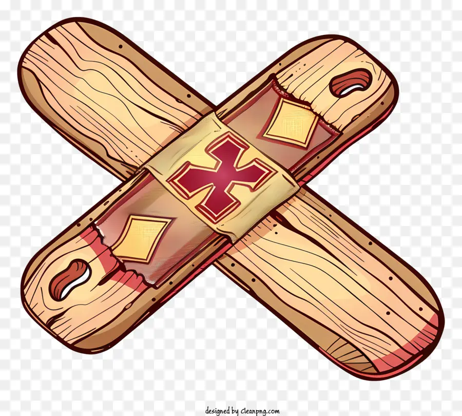 Band Aid，Cruz De Madera PNG