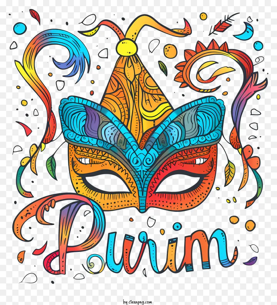 Purim，Mascarilla PNG