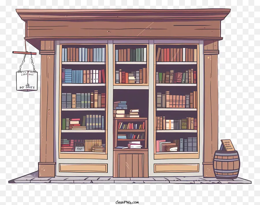 Librería，Libros PNG