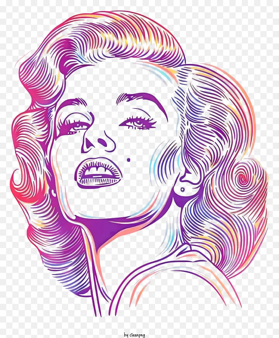 Marilyn Monroe，Silueta PNG