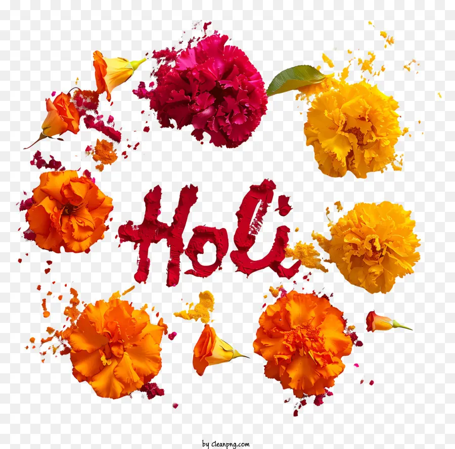 Holi，Flores PNG