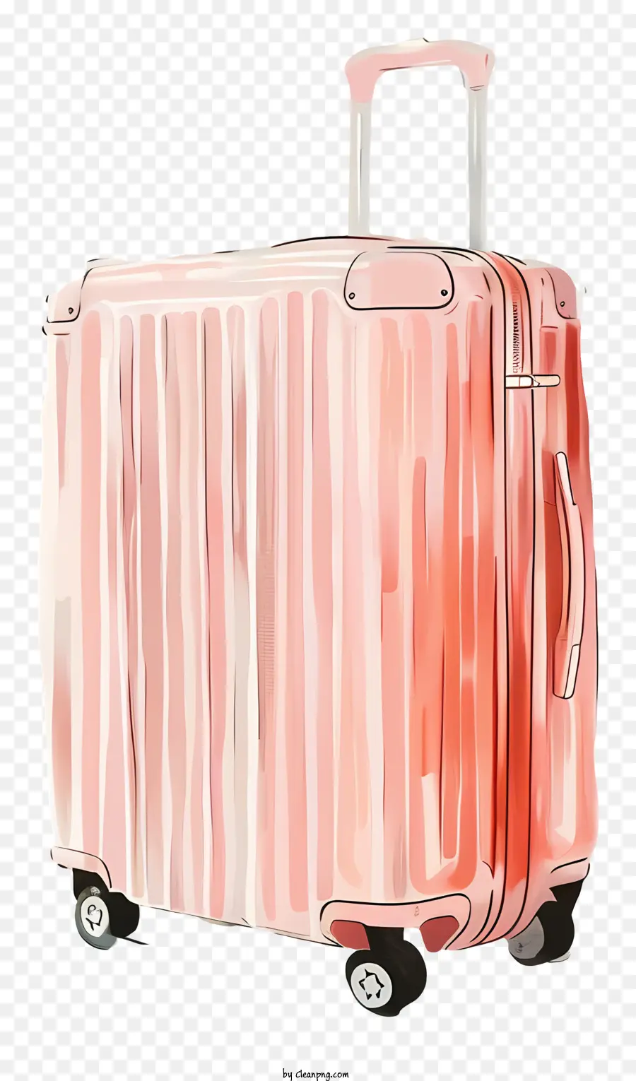 Luggage，Rosa Maleta PNG