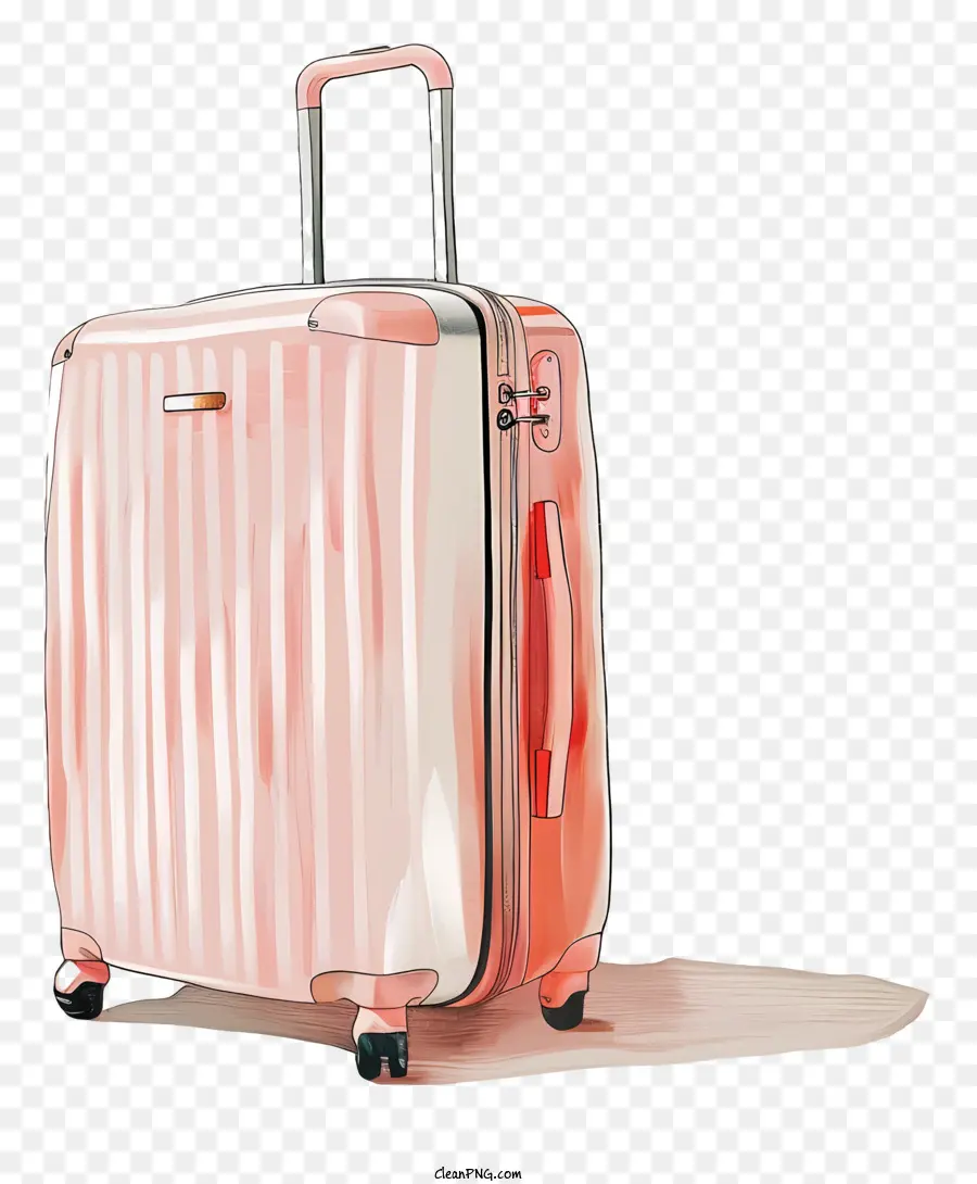 Luggage，Rosa Maleta PNG