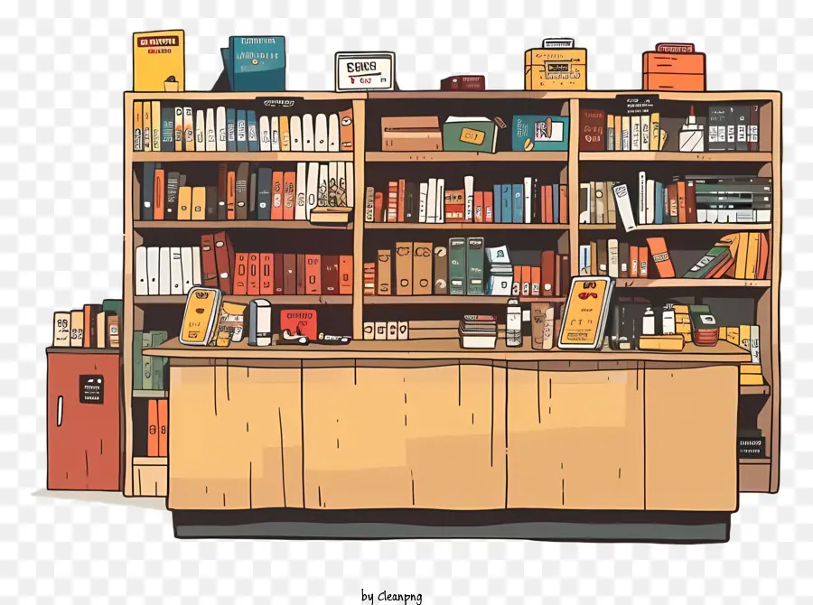 Librería，Libros PNG