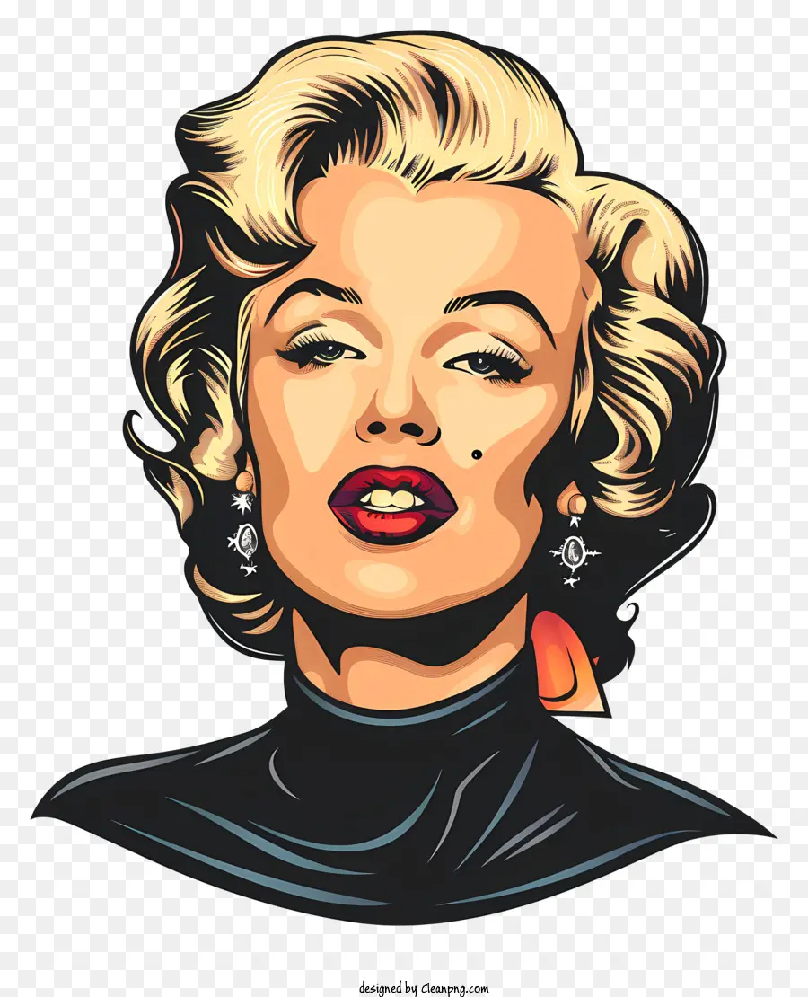 Marilyn Monroe，Mujer Rubia PNG