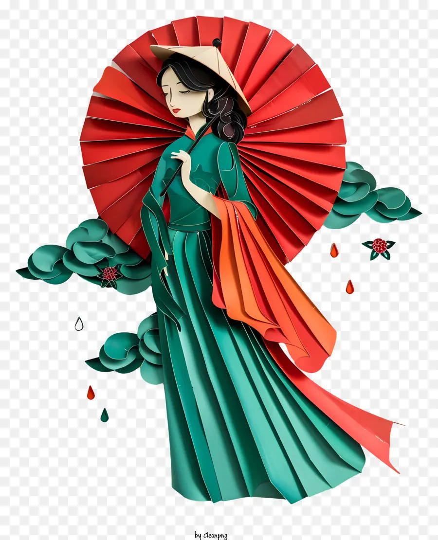 Ao Dai，Mujer PNG