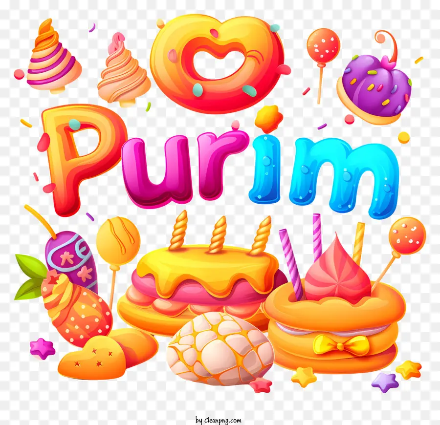 Purim，Pastel De Cumpleaños PNG