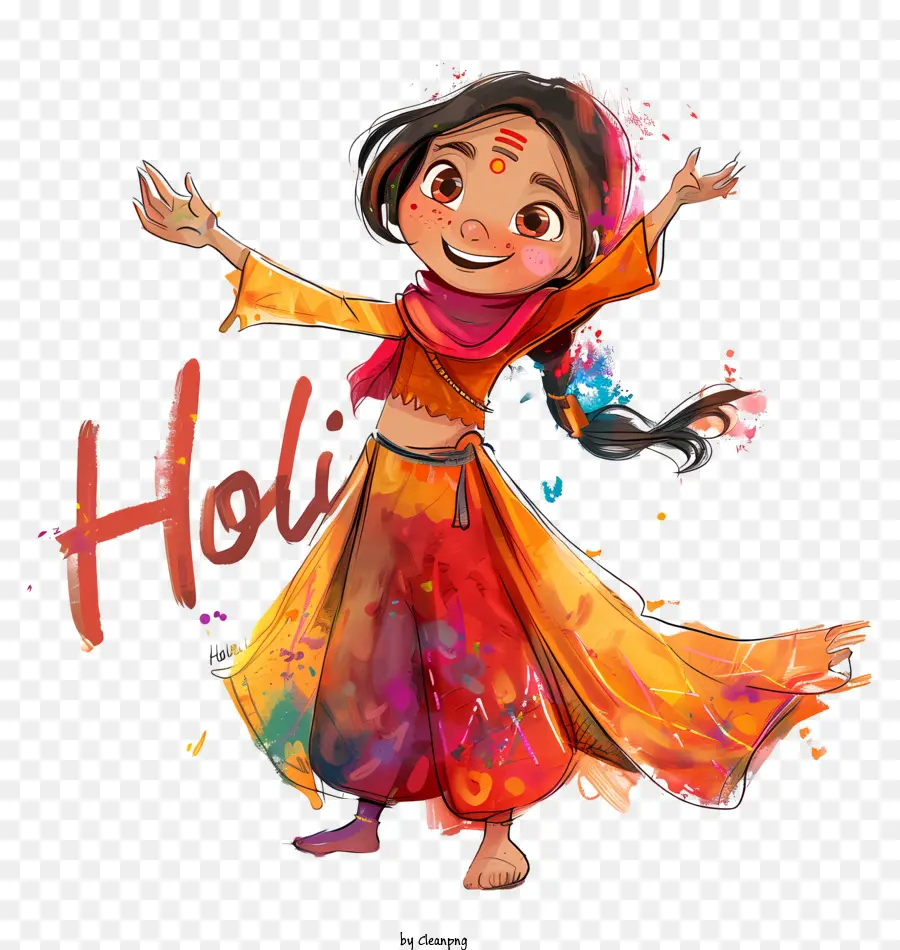 Holi，Vestido De Indio PNG