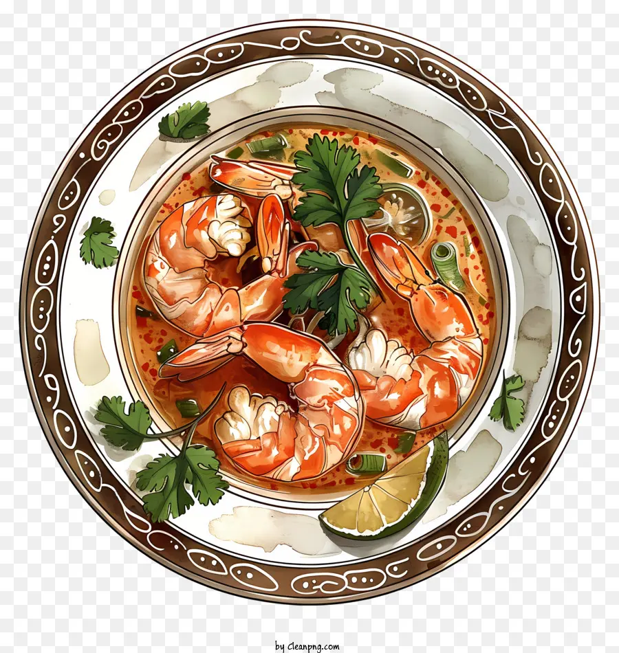 Tom Yum Goong，Sopa De Fideos De Camarones PNG