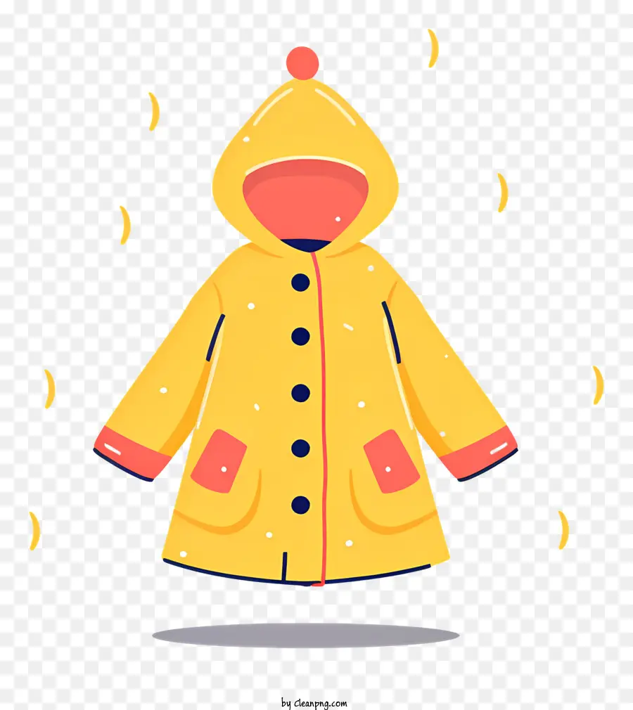 Pequeño Impermeable，Amarillo Impermeable PNG