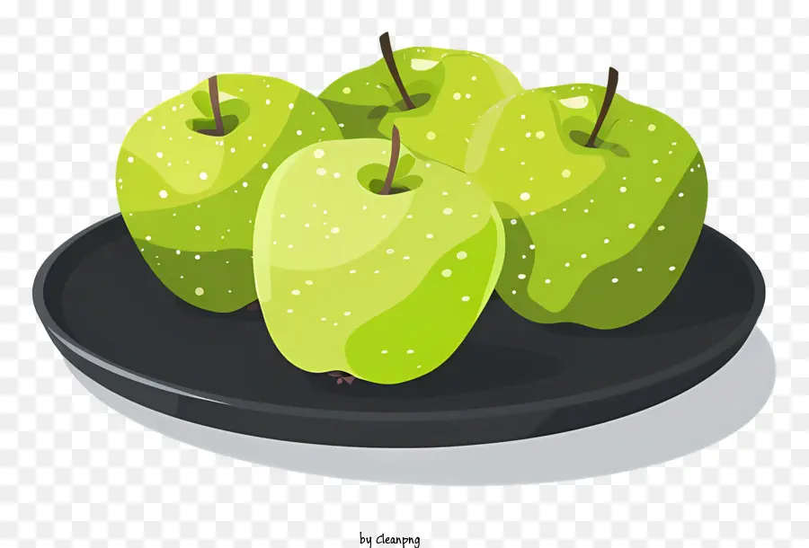 Manzanas Verdes，Plato PNG