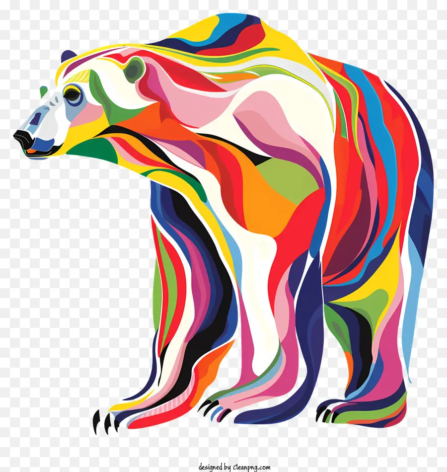 Día Internacional Del Oso Polar，Oso Polar Colorido PNG