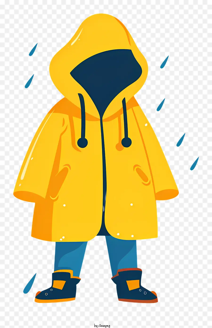 Pequeño Impermeable，Amarillo Impermeable PNG