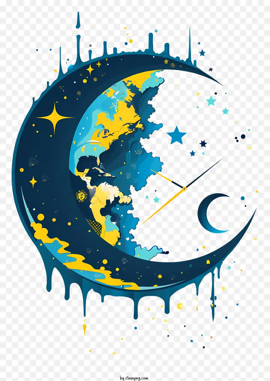 La Hora De La Tierra，Luna PNG
