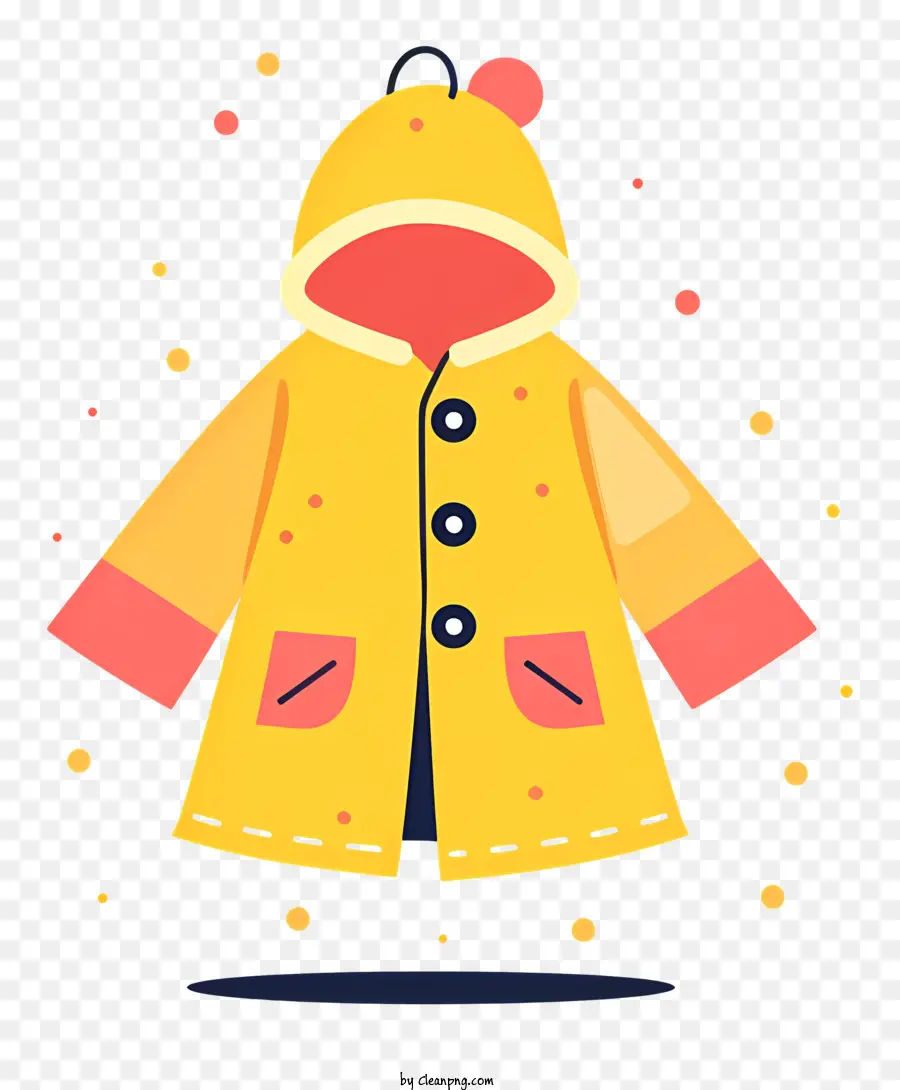 Pequeño Impermeable，Amarillo Impermeable PNG