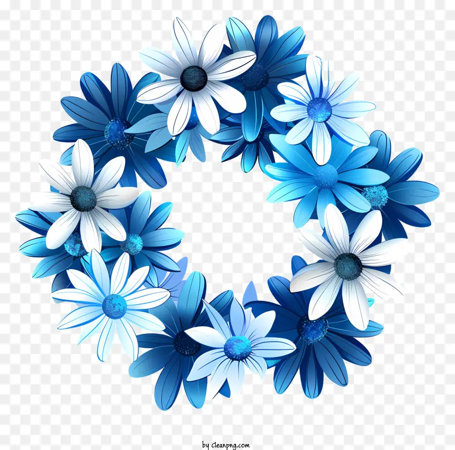 Flores Círculo，Daisy Corona PNG