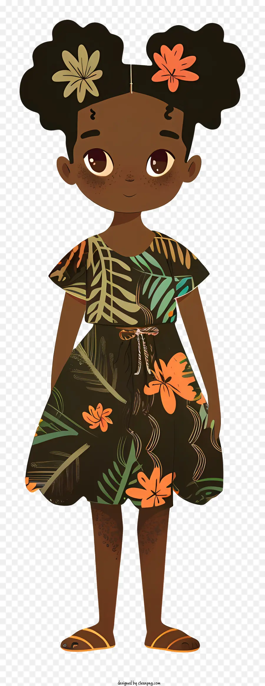 Chica Africana，Niña Afroamericana PNG