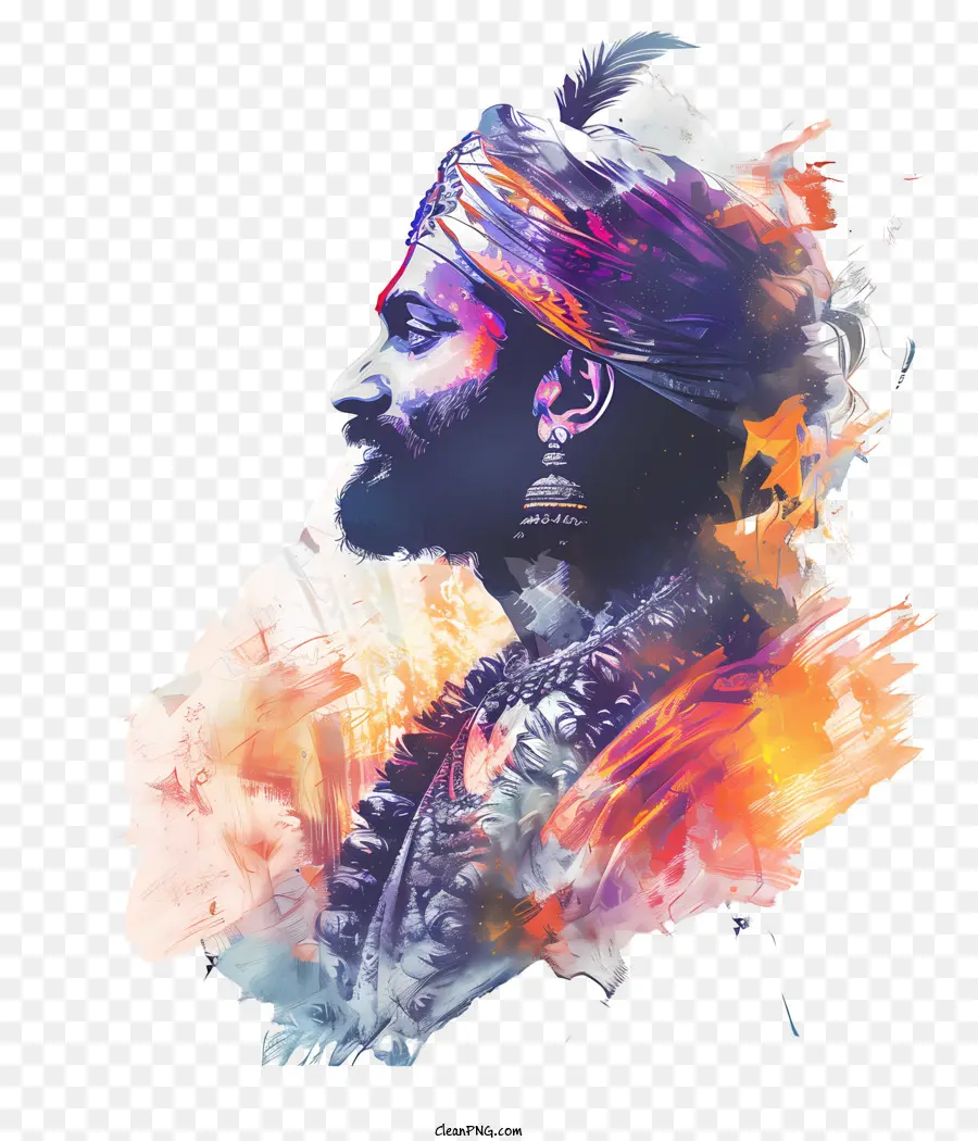 Shivaji Maharaj，Retrato De Hombre PNG