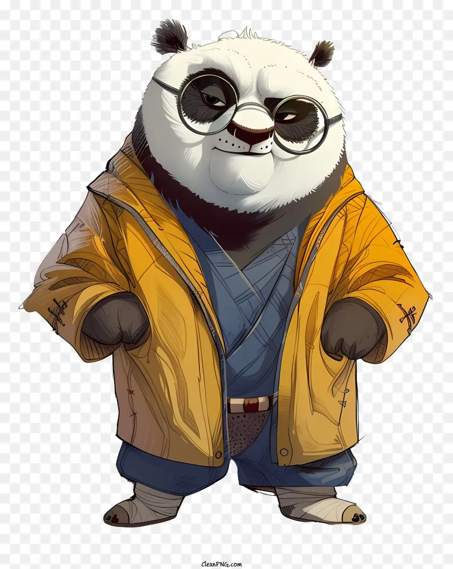 Kung Fu Panda PNG - Kung Fu Panda Oso Panda Gafas ilustración transparente