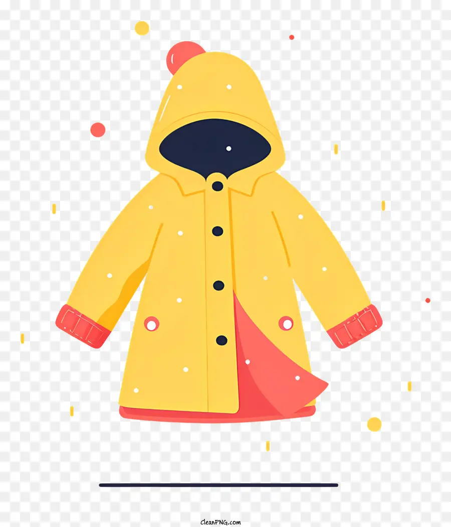 Pequeño Impermeable，Amarillo Impermeable PNG