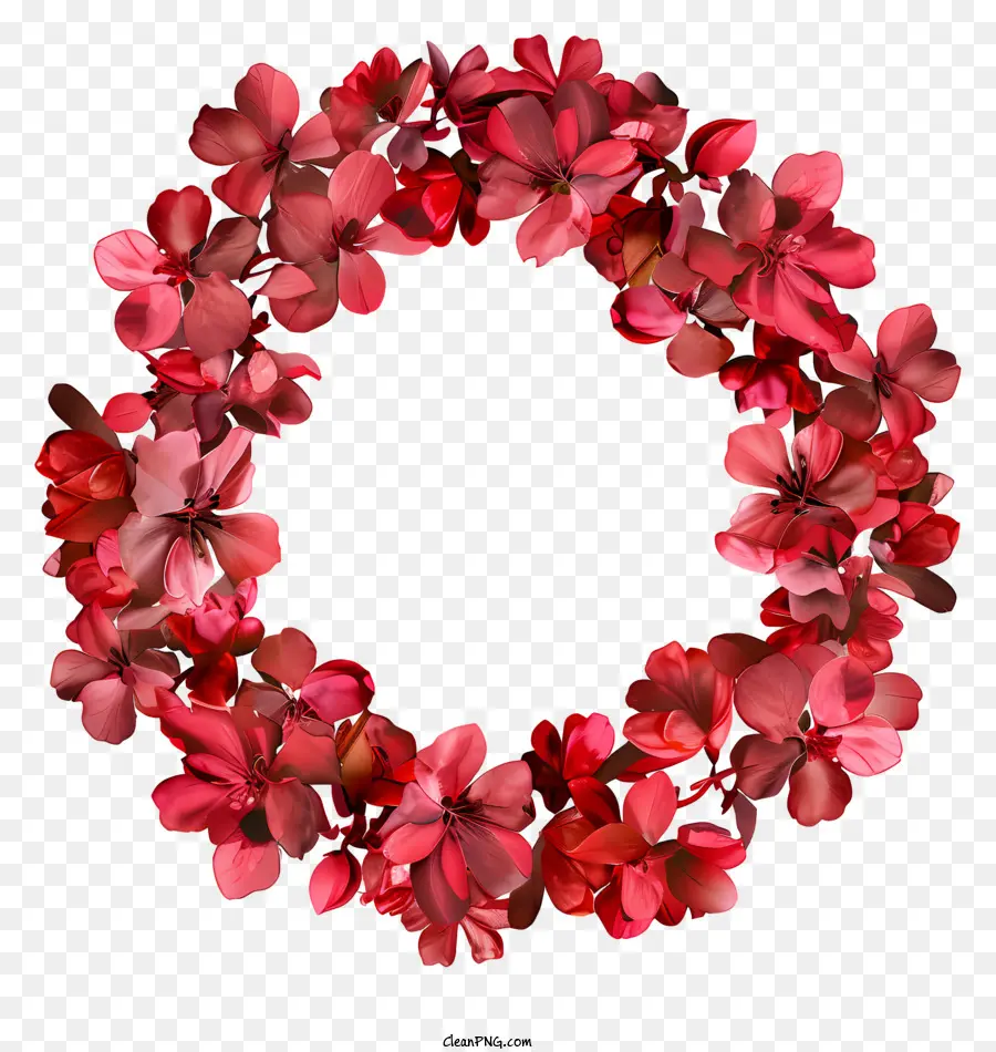 Flores Círculo，Roja Corona PNG