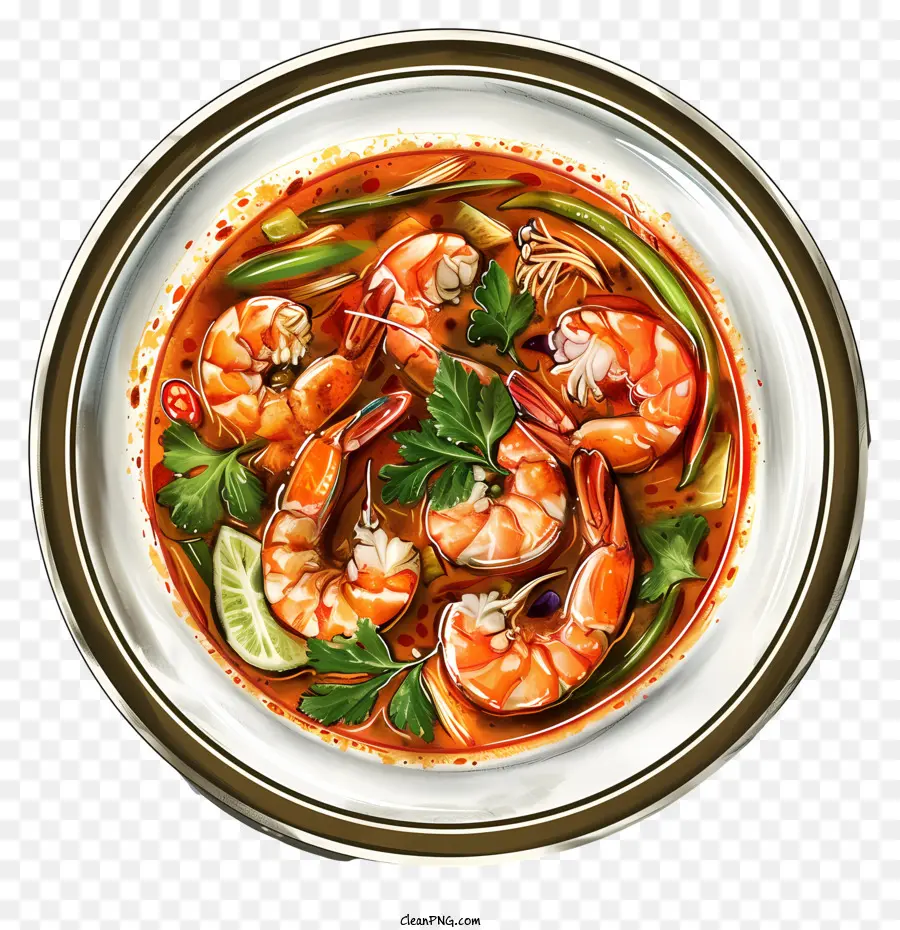 Tom Yum Goong，Sopa De Mariscos PNG