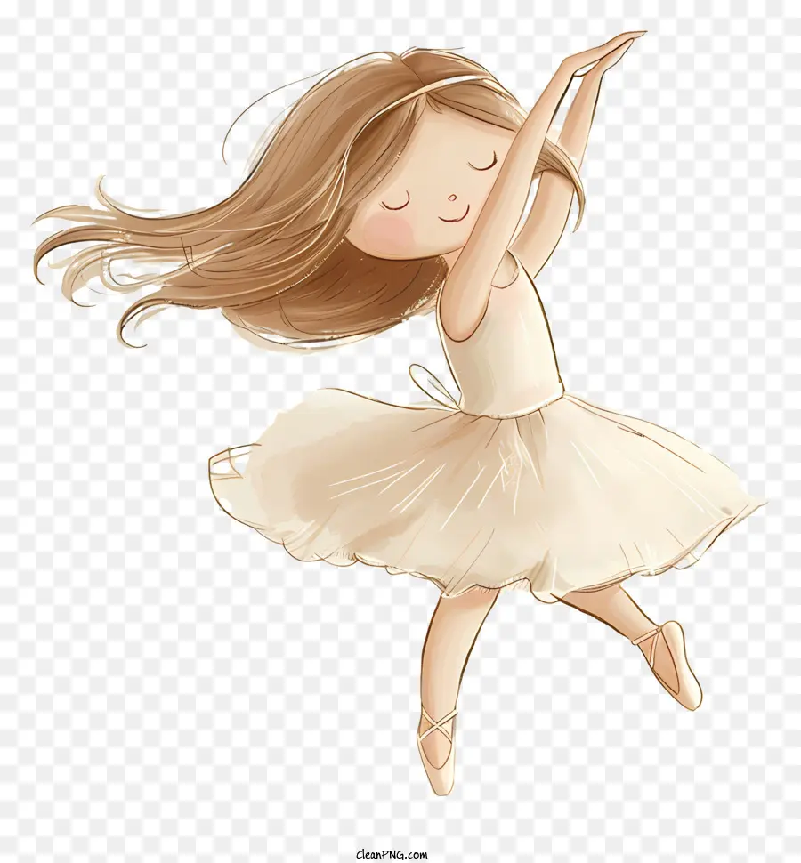 Girl Ballet Bailando，Chica PNG